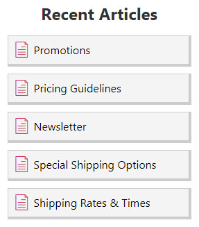 Recent Articles Widget Preset 2